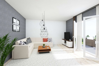 Neubau: Rollstuhlgerechte EG-Wohnung mit herrlicher Terrasse, eigenem Garten & Tiefgarage