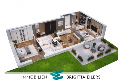 Neubau! Moderne Erdgeschosswohnung mit herrlicher Terrasse und Garten in direkter wesernähe Achims